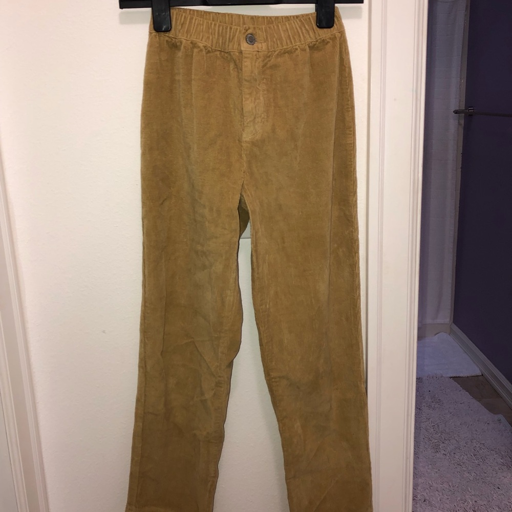 Cropped corduroy pants